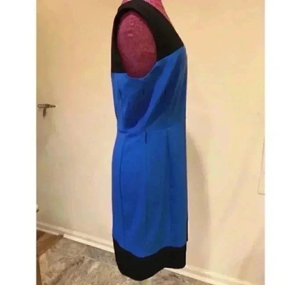 New York & Company Dress 12 Stretch Color Blocked - Picture 2 of 8